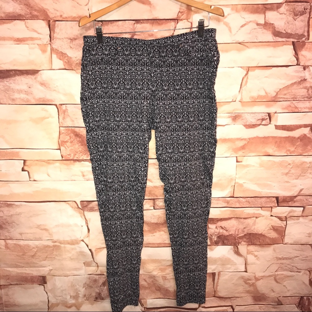 Women's Soho Lady Black geometric Leggings 1xl