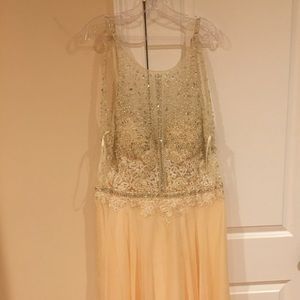 Beautiful Champagne Colored Prom Dress