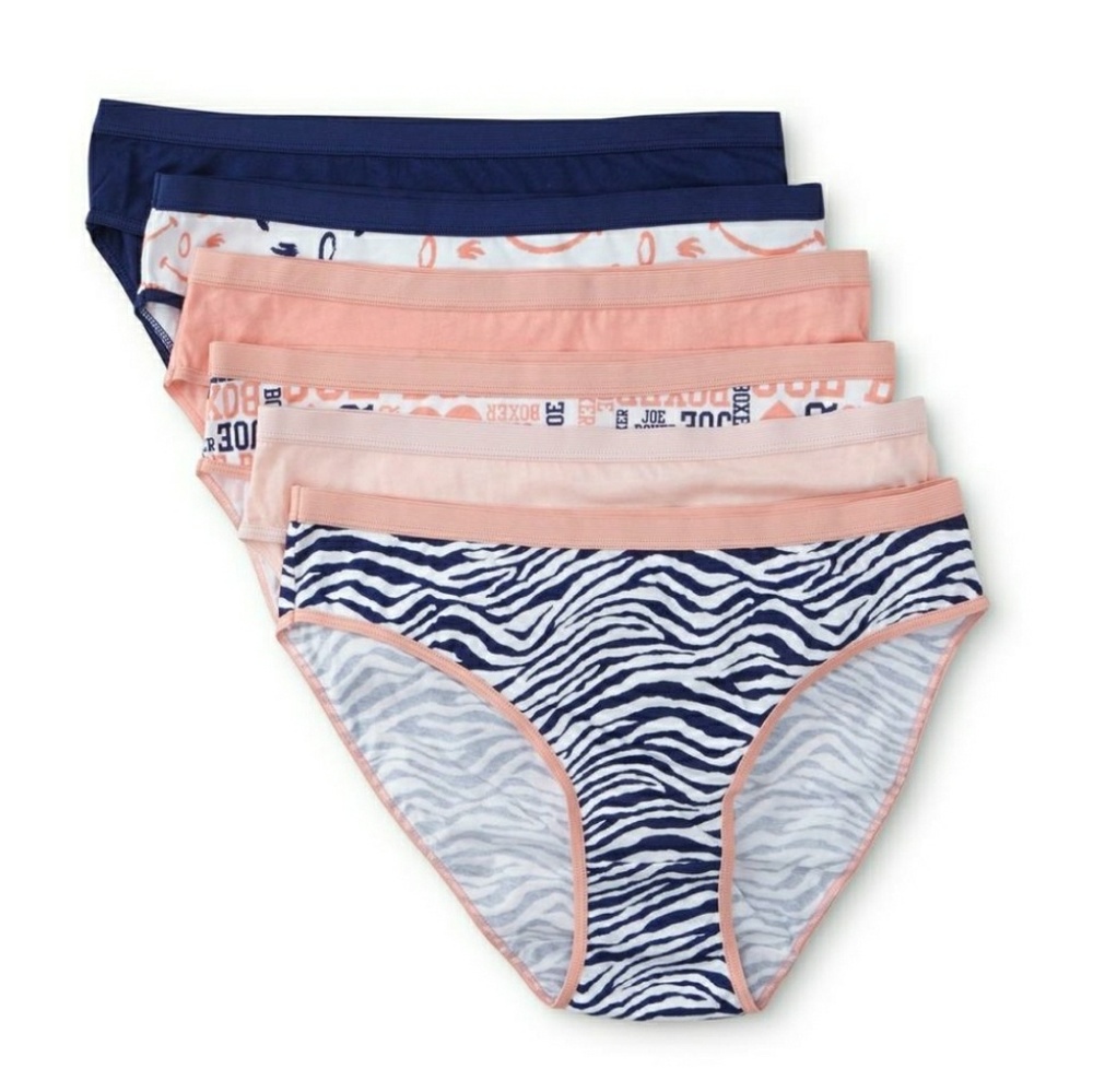 Joe Boxer Women's 6 Pack Bikini Panties