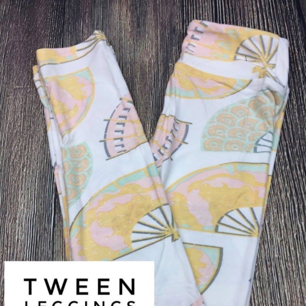 SOLD Lularoe Tween Fan Leggings