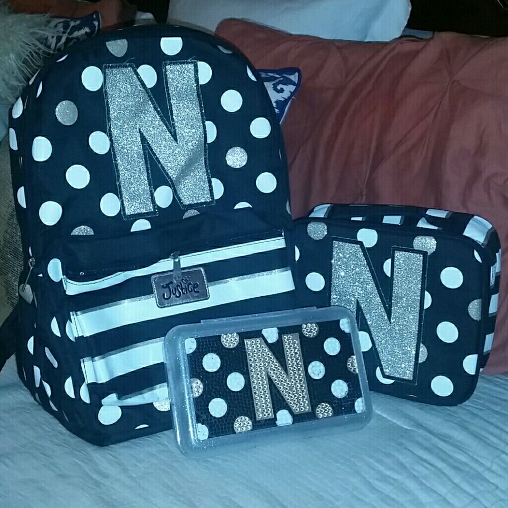 Justice Initial Backpack Set