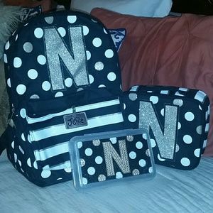 Justice Initial Backpack Set