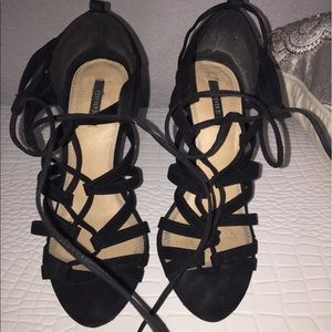 Strappy heels