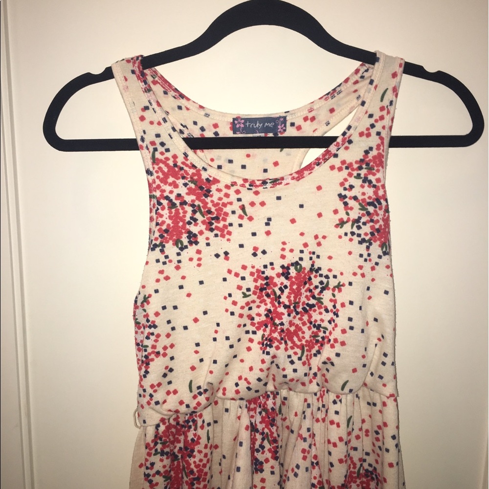 Polka dot ruffle dress