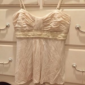 BCBG Maxazria elegant top, built-in bra, size M