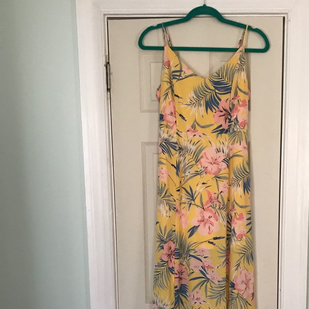 Yellow maxi dress