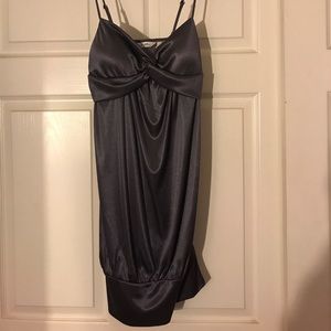 Charcoal metallic dress