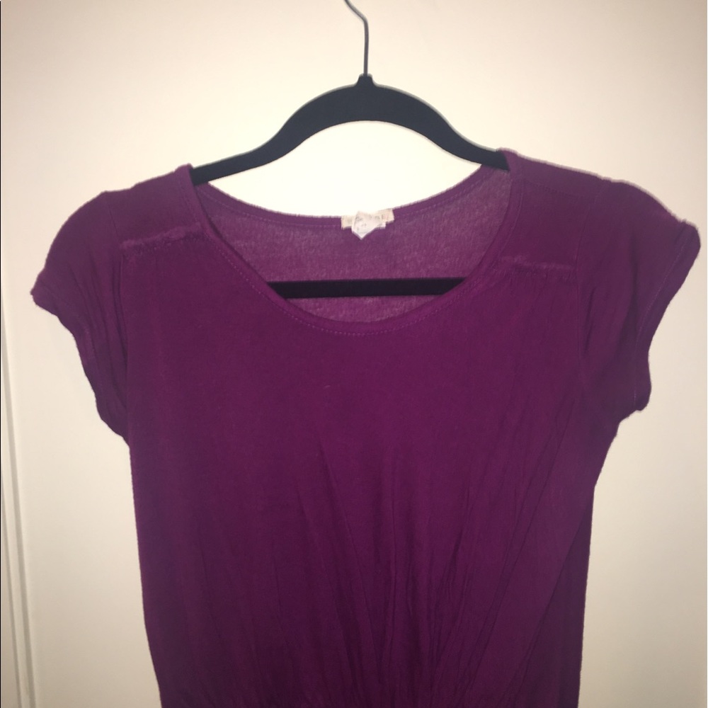 Purple kids tshirt dress