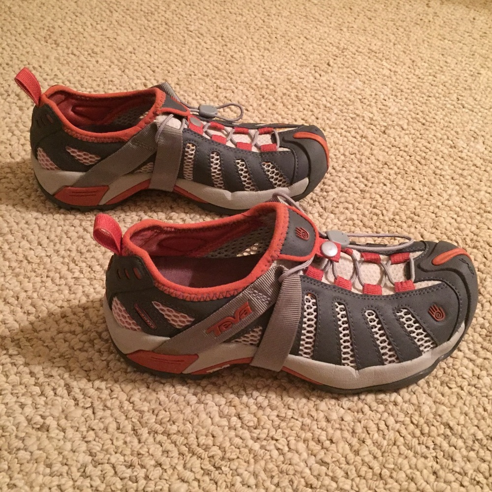 TEVA Black/Coral Water-Hiking Shoes