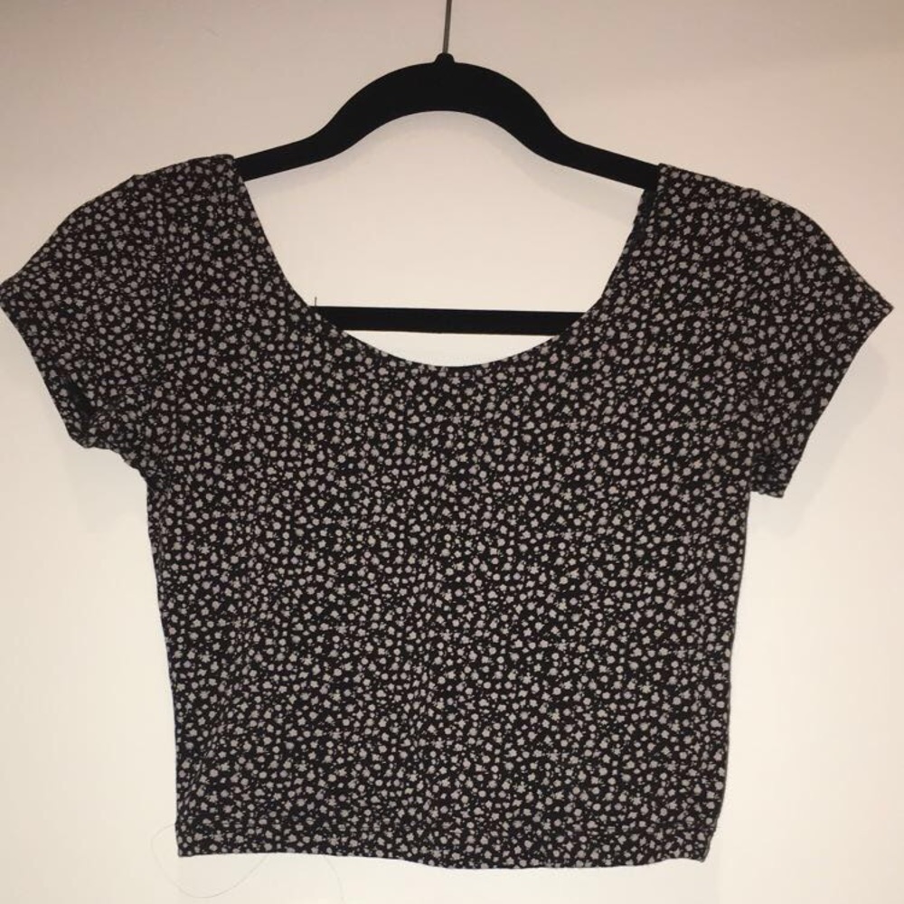 Floral Print Crop Top