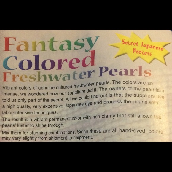 "Silver Blue" dyed Pearls stretch bracelets - Picture 2 of 5