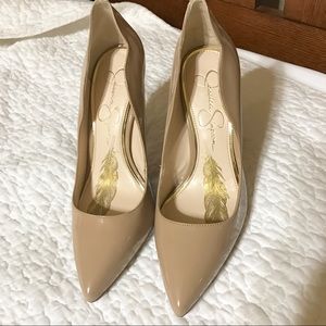 Beige heels