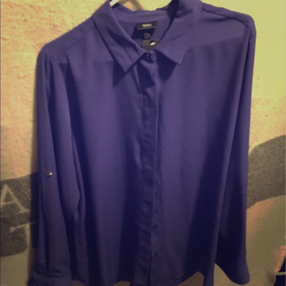 Navy Blue Blouse - Picture 1 of 5