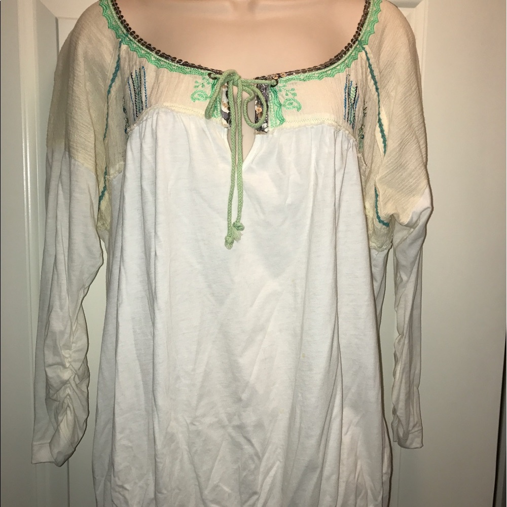 Free People long sleeved blouse.