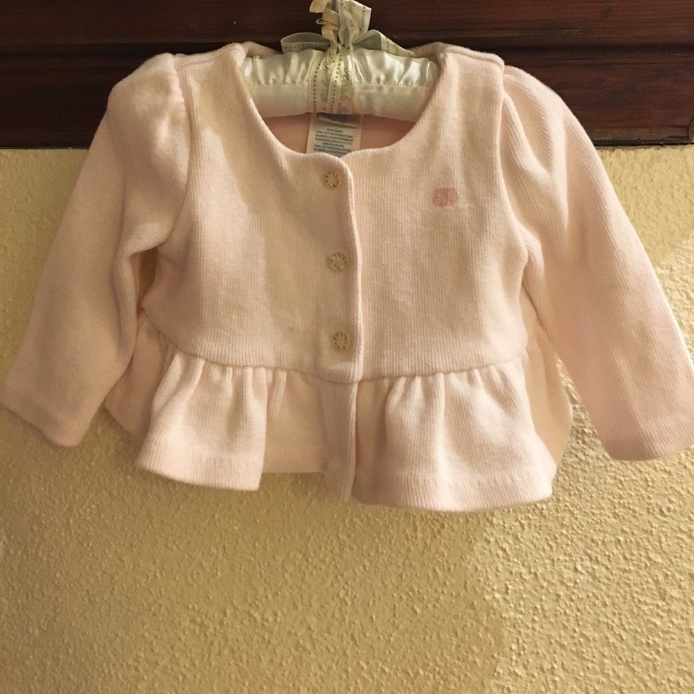 Ralph Lauren Baby Girl Peplum Cardigan Sweater