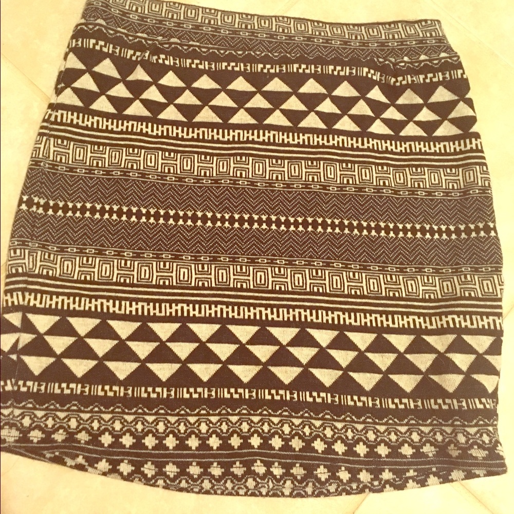 Tribal Sparkle & Fade pencil skirt