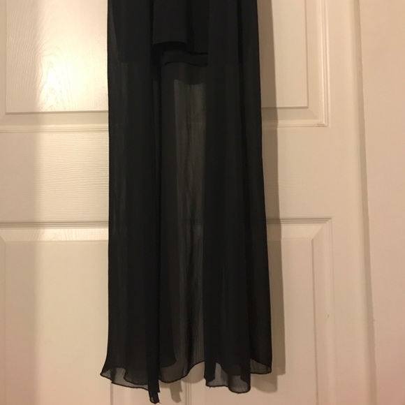 HI-LOW DRESS! Black with gold stud details - Picture 3 of 4