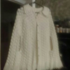 Poncho embroidery sweater