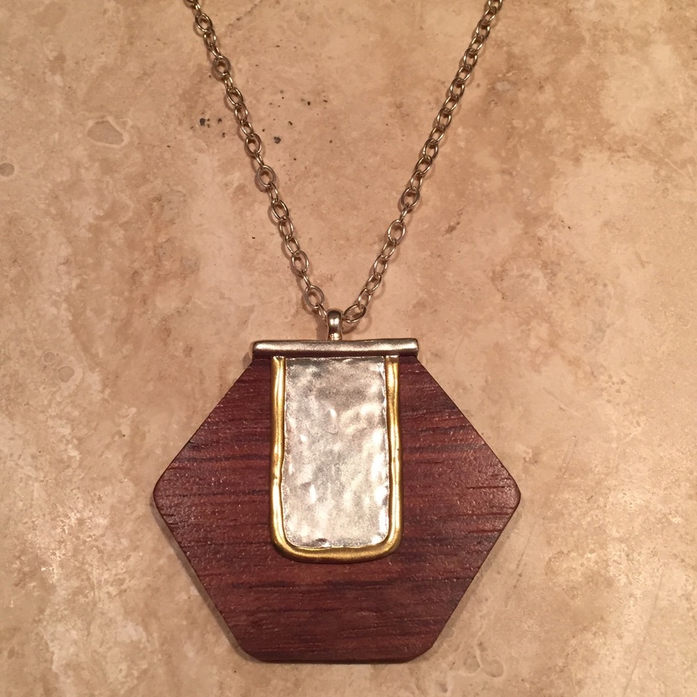 Silpada Brown/Wood long necklace