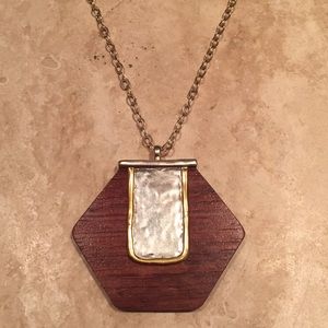 Silpada Brown/Wood long necklace