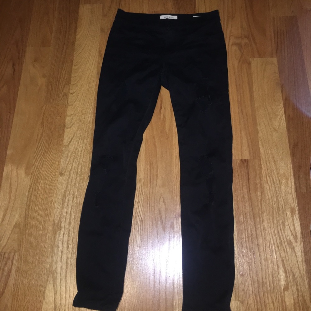 ripped black jeans