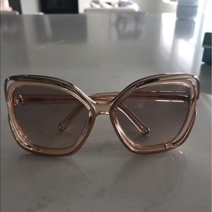 Chloe Sunglasses Rosegold Color