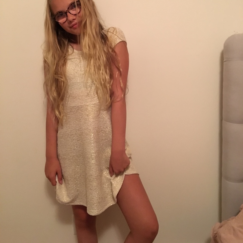 Gold dress
