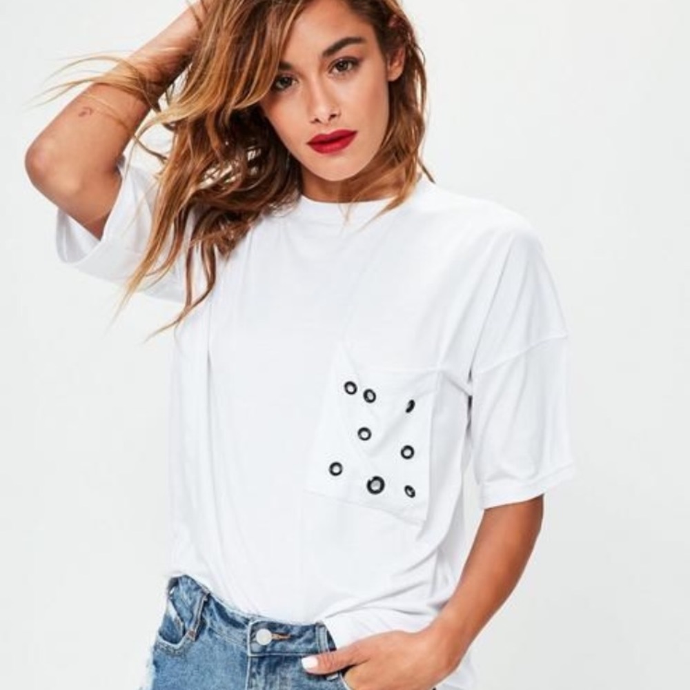 Oversized shirt w pocket detail