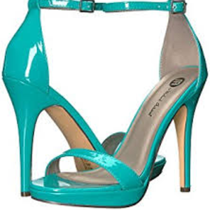 Michael Antonio Turquoise Dress Sandal