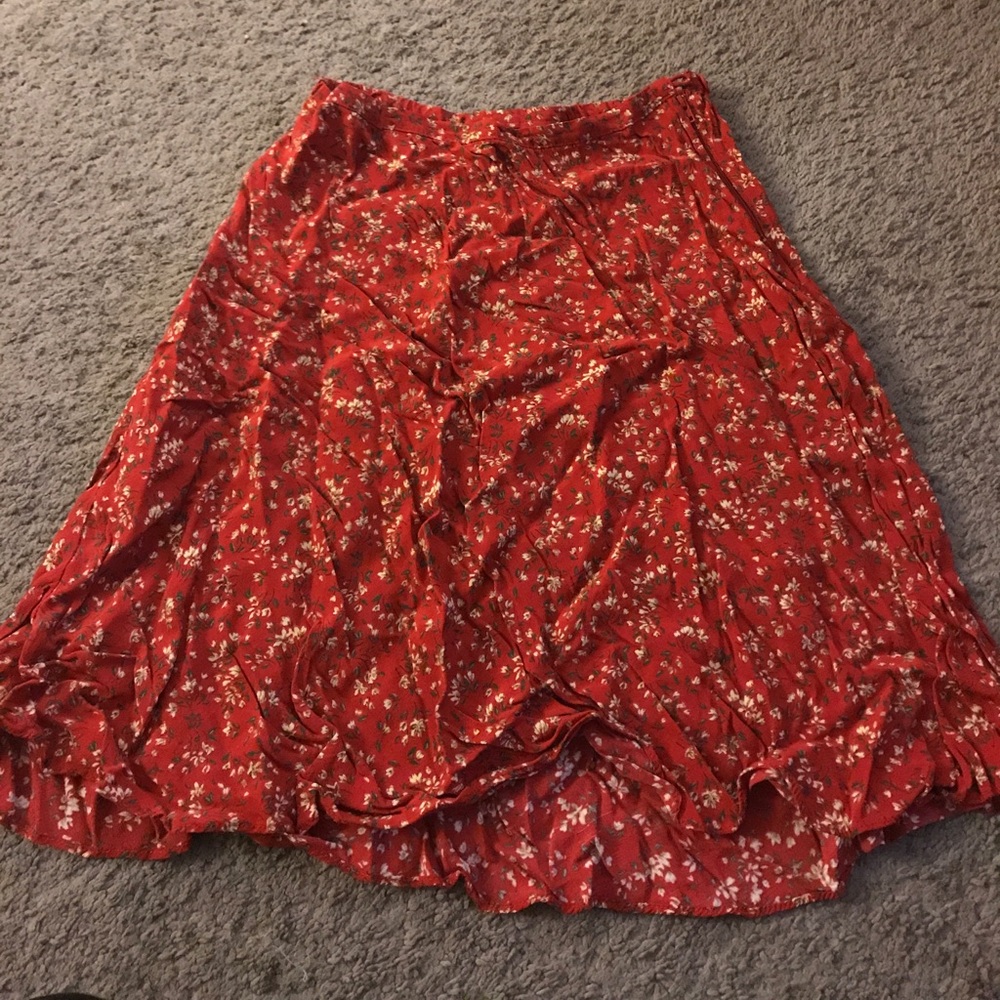 Express Red skirt