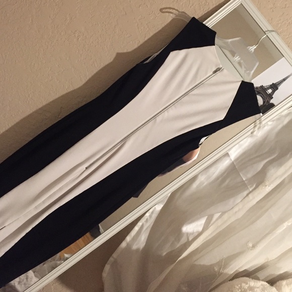 Bebe black and white dress - Picture 3 of 3