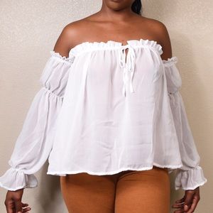 Cinch Peasant Top