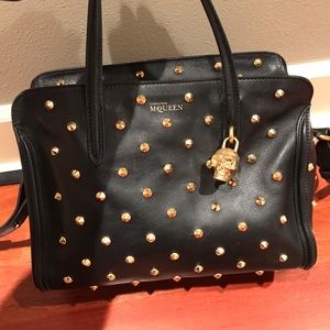 Alexander McQueen Studded Padlock Cross Body Bag