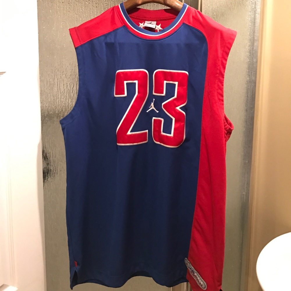 Air Jordan Practice jersey cut off sleeve shirt XL