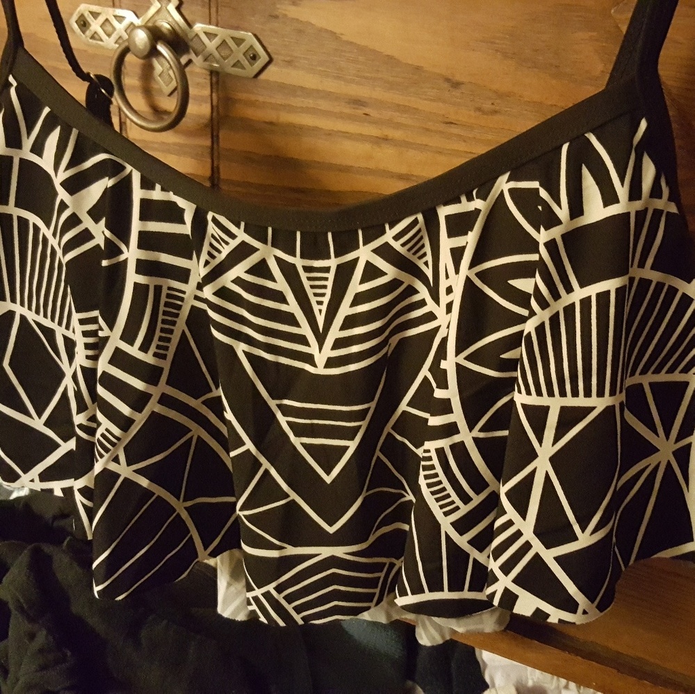 Black and White bathing suit very cute