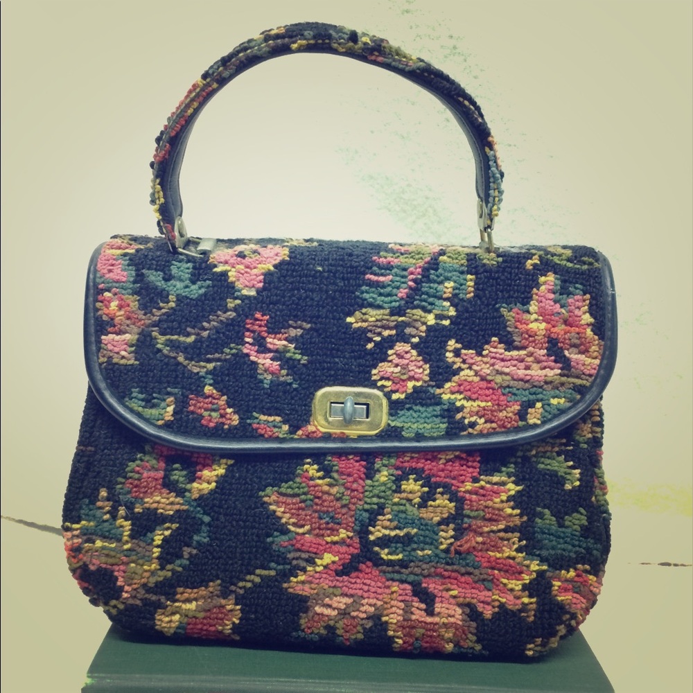 Vintage tapestry handbag purse by SPILENE