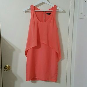 Armani Exchange sleeveless flounce dress