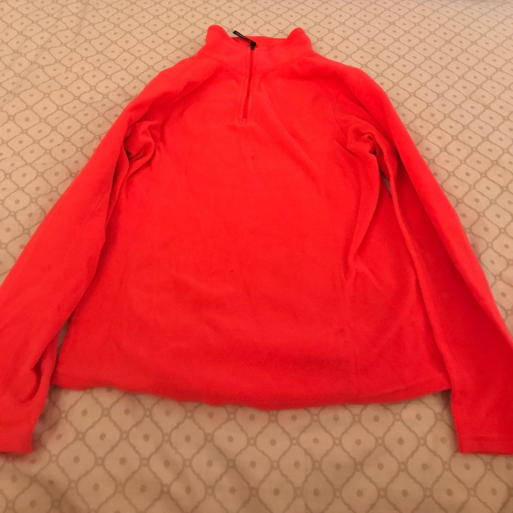 Fleece neon pink jacket