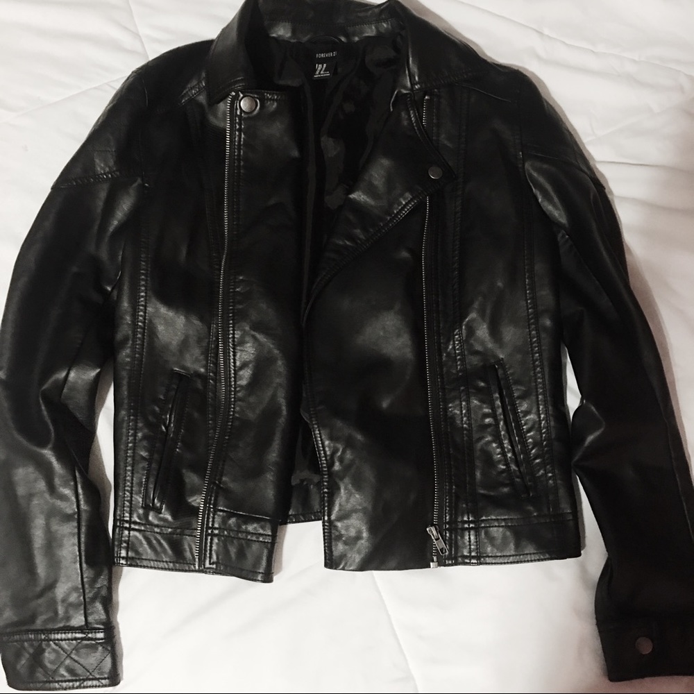 Faux Leather Jacket