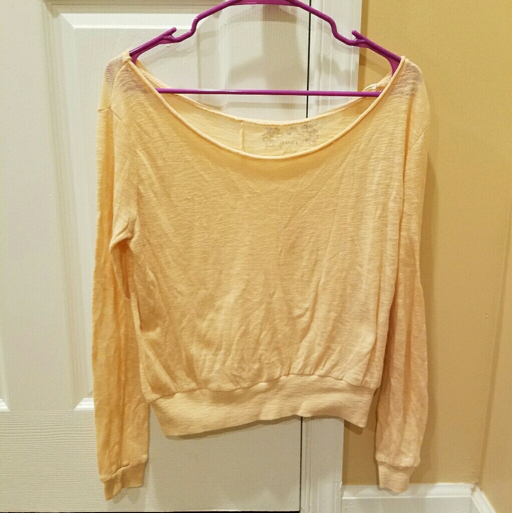 Peach color sweatshirt