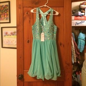 Mint Green Semi Formal short dress