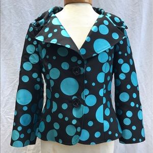 Carlisle polka dot jacket. Size 8