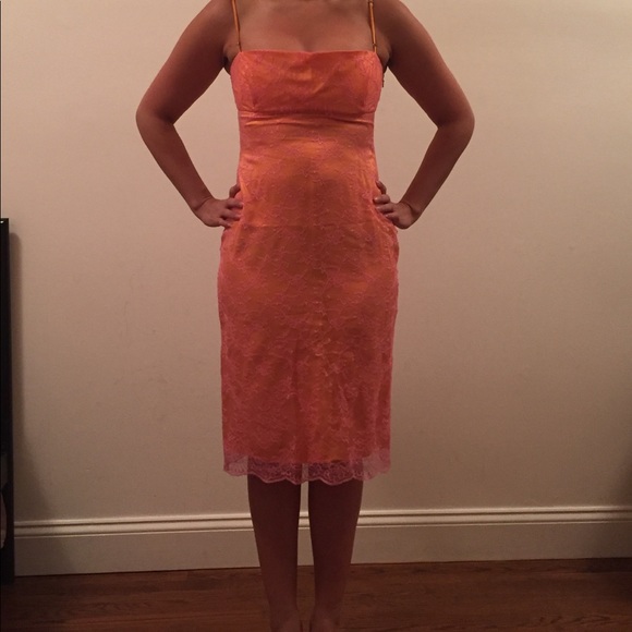 BCGB Maxarzia Orange/Pink Dress - Picture 3 of 4