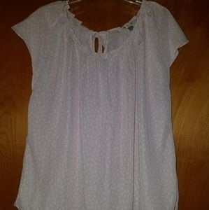 LC Pink Flowy top with back bow tie, sz. XXL