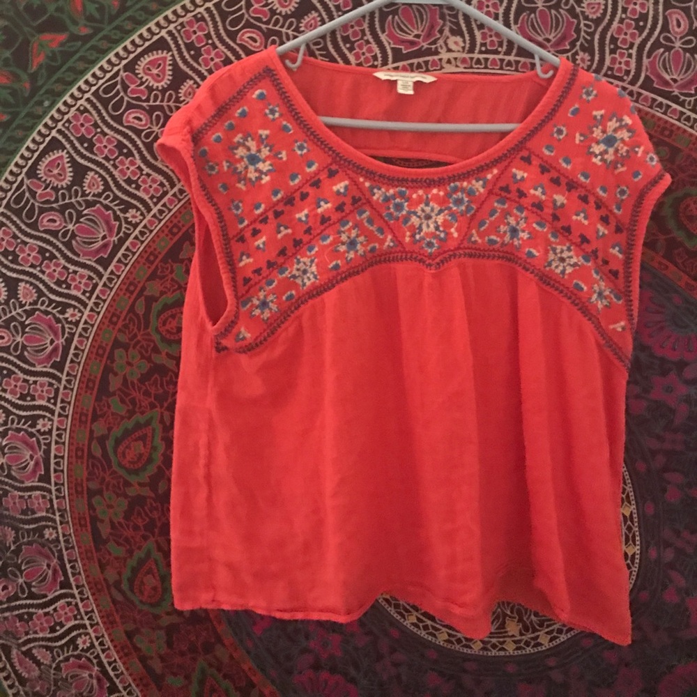 American Eagle Embroidered Blouse