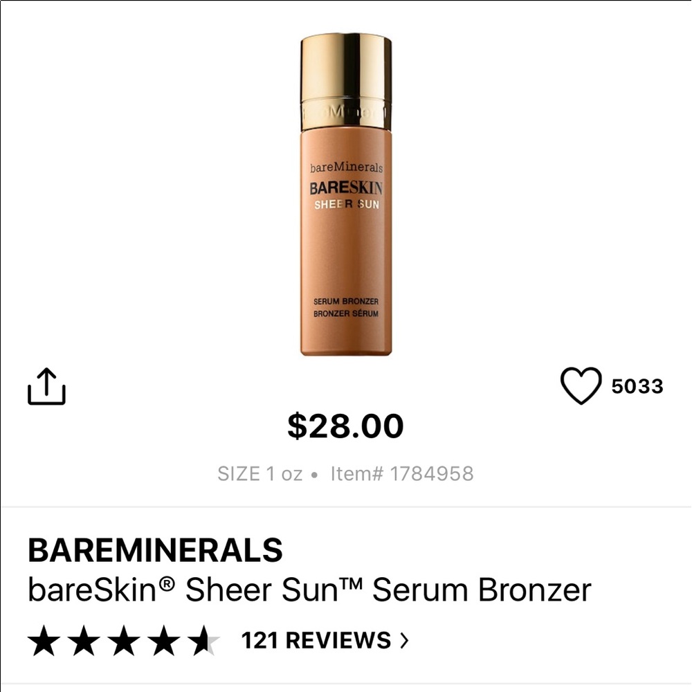 BareMinerals BareSkin Serum Bronzer