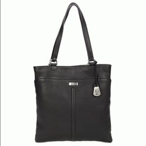 COLE HAAN NWOT Marcy Tote Black Pebble Leather
