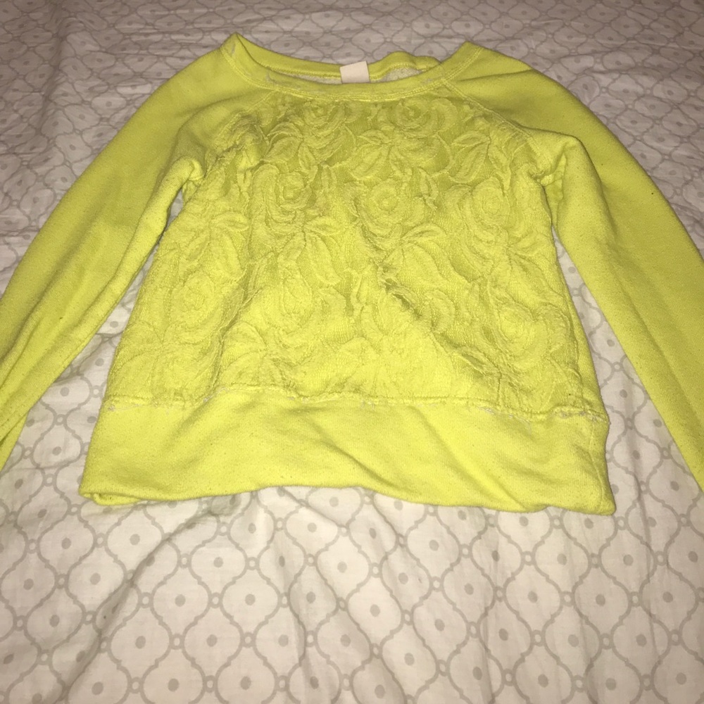 Neon yellow Crew neck sweater