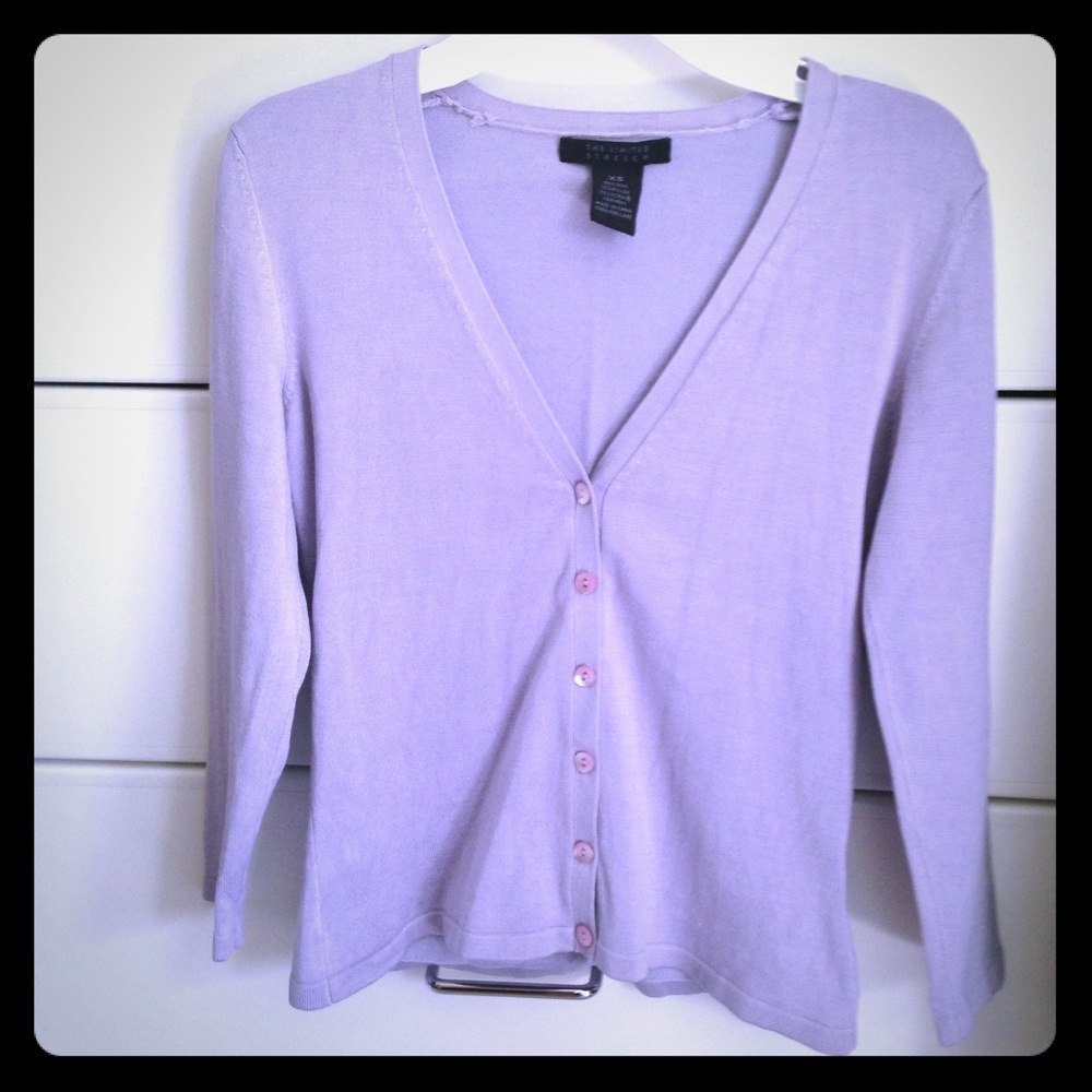 🏝 LAST CHANCE Silk Blend Lavender Cardigan