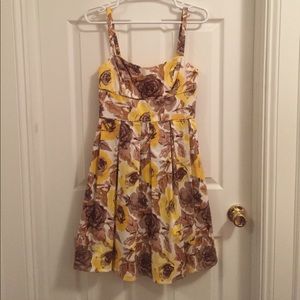 Maggy London Yellow Floral Dress